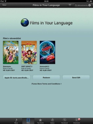 &hellip; a tako pri nakupu kot izposoji naletimo na težave, ker ni slovenskih podnapisov in je izbira filmov s sinhroniziranim zvočnim zapisom precej borna.