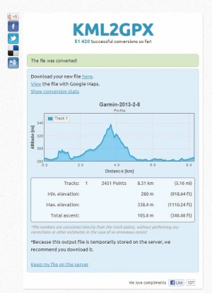 Po uspešni pretvorbi je mogoče datoteko shraniti in prikazati podatke o poteku pretvorbe.
