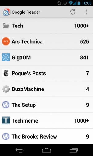 Uradni mobilni odjemalec Google Readerja