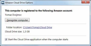 Amazonova namizna aplikacija za sinhronizacijo skoraj ne omogoča prilagoditev.