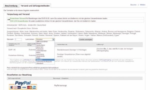 Na spletni tržnici eBay, še posebej na nemški in otoški različici, se rado primeri, da imajo spletni trgovci zelo omejen pogled na pošiljanje blaga v države Evropske unije.